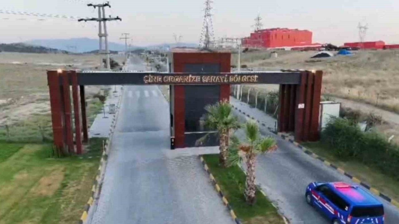 Çine OSB’de 24 saat drone destekli devriye