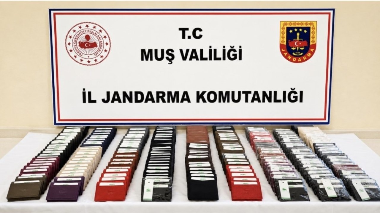 Muş’ta 825 bin TL değerinde sahte marka ürün ele geçirildi