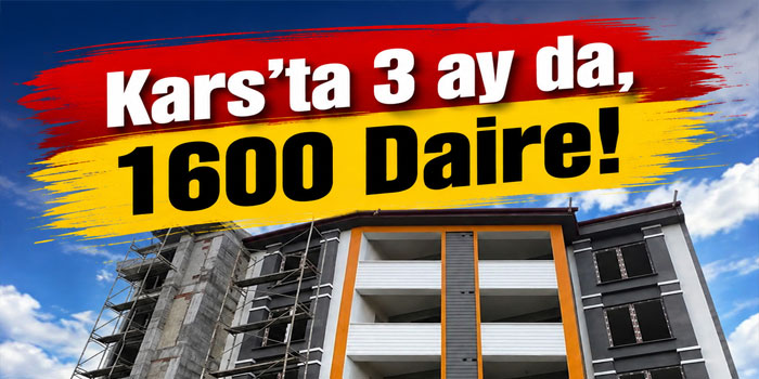 Kars’ta Konut Hareketliliği, 1603 Daire İçin Ruhsat Verildi