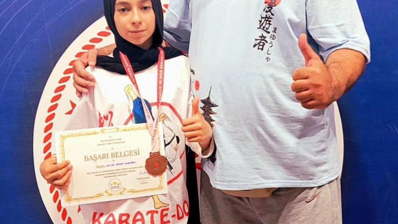Erzincanlı sporcu Albayrak Türkiye üçüncüsü oldu