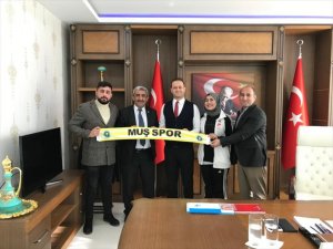 Muş ASKF Başkanı Türkan'dan Kaymakam Yalçın'a ziyaret