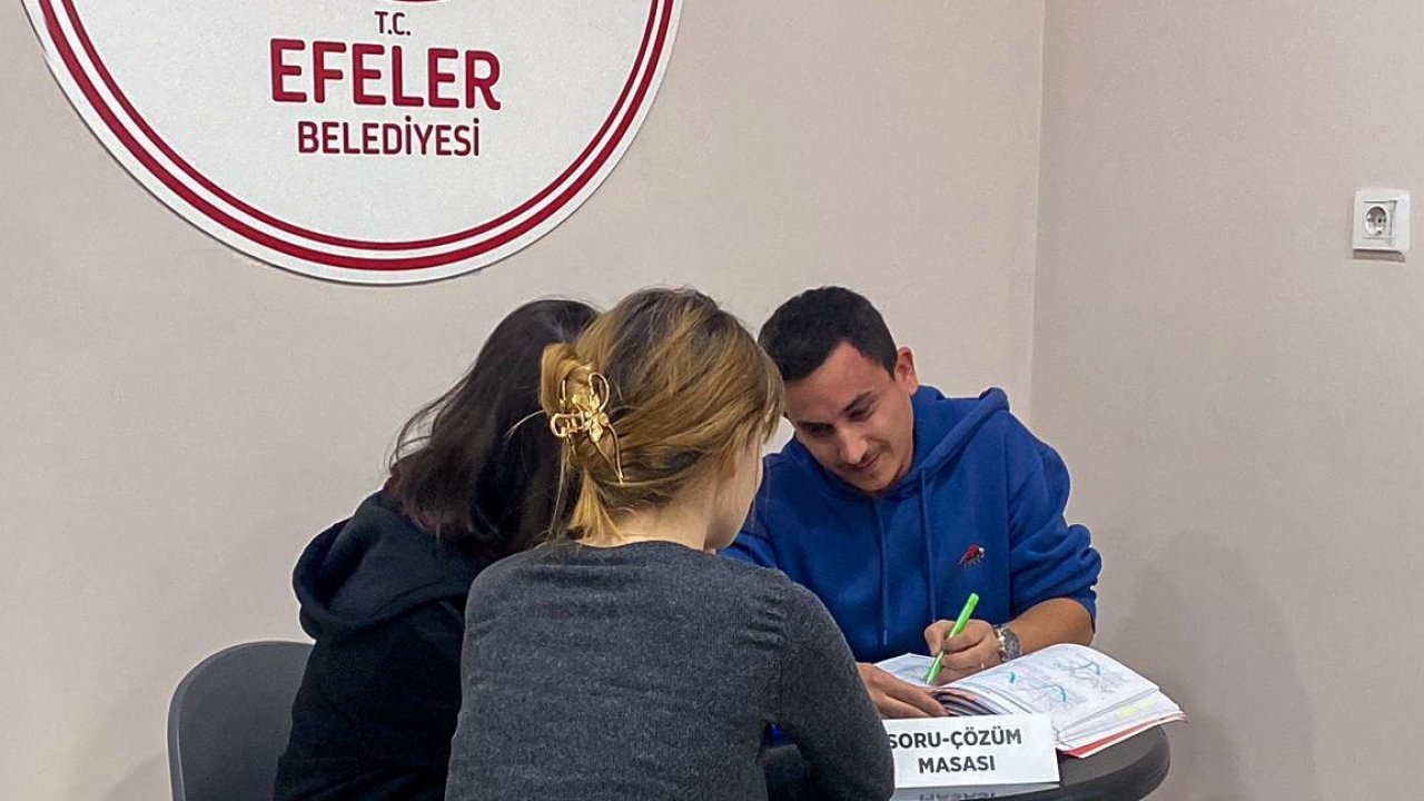 Efeler Belediyesi’nden sınavlar hazırlanan gençlere ücretsiz destek