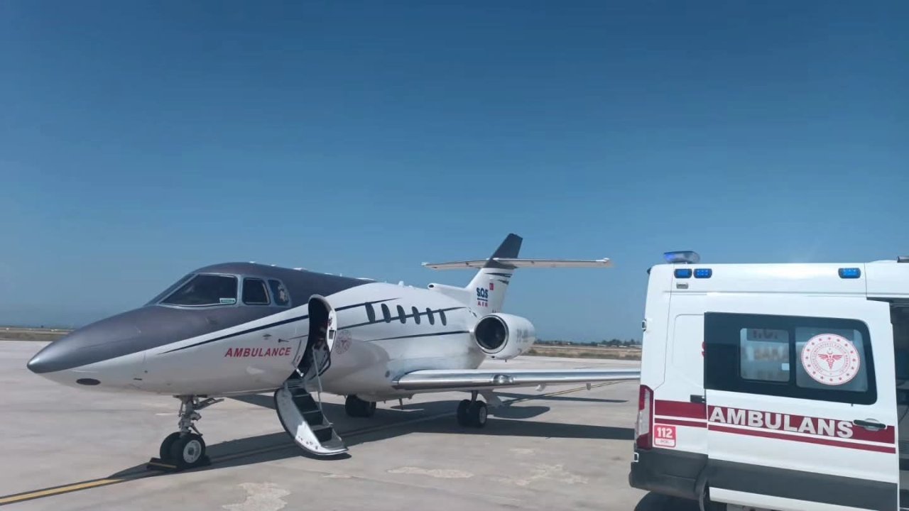 Van’da bir aylık bebek için uçak ambulans havalandı
