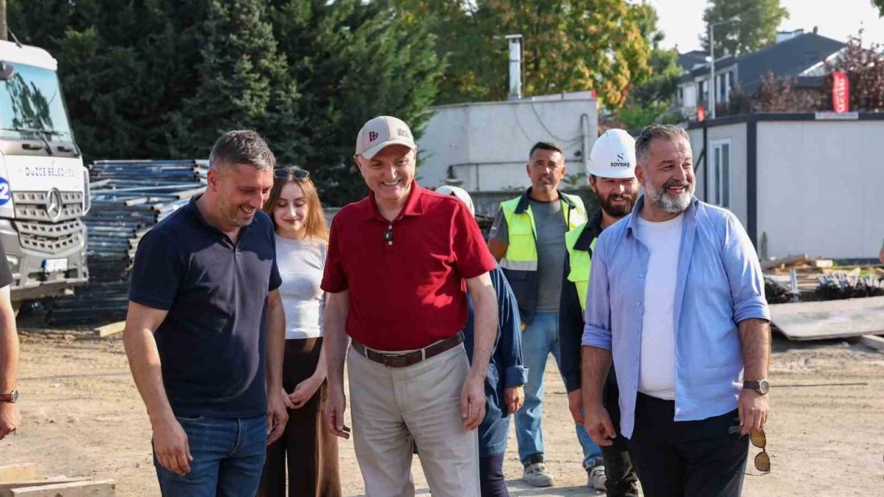 Cedidiye Kent Meydanı ve 19 Mayıs Spor Kampüsü inşaatında sona doğru