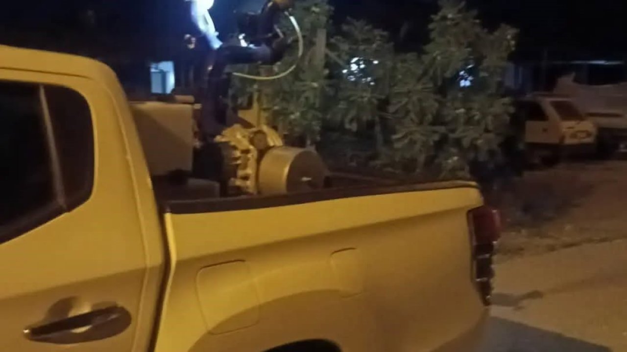 Germencik’te gece ilaçlaması sürüyor