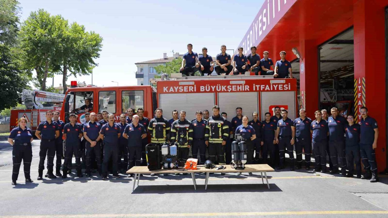 Kayseri İtfaiyesi’nin teknolojik ve teknik kapasitesi güçleniyor