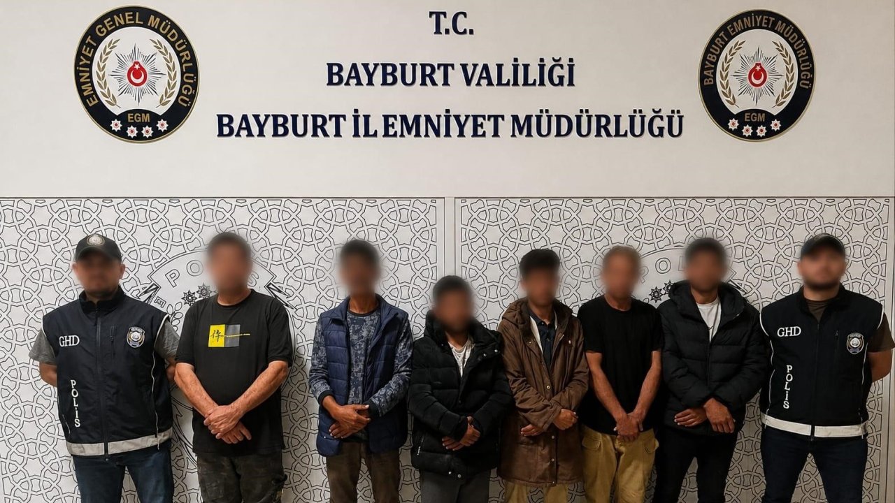 Bayburt’ta 6 düzensiz göçmen yakalandı