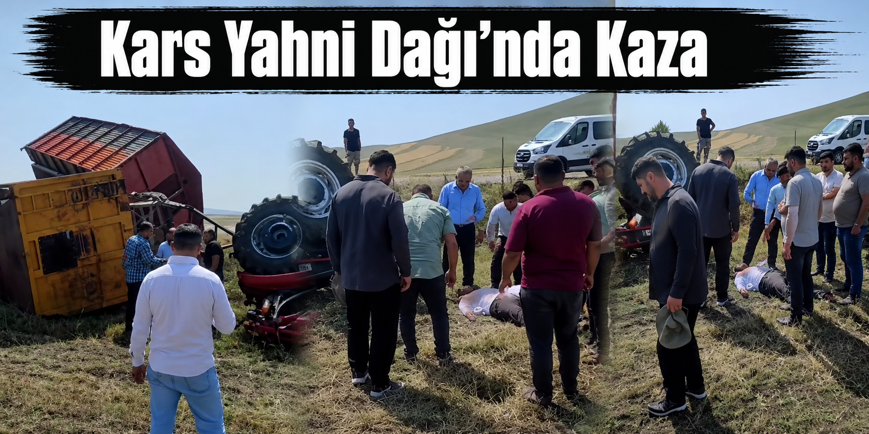Kars’ta Traktör Kazasında 1 Kişi Yaralandı