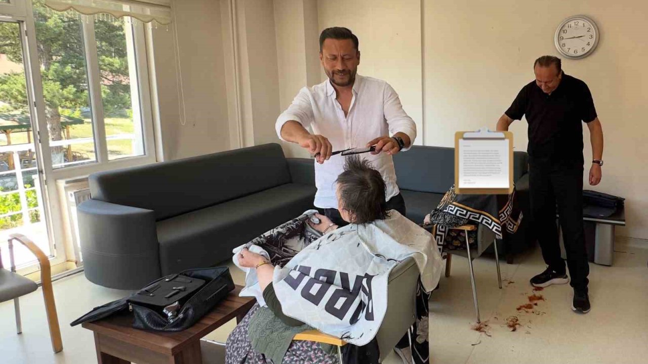 Huzurevi sakinlerinin hayır duasını aldılar