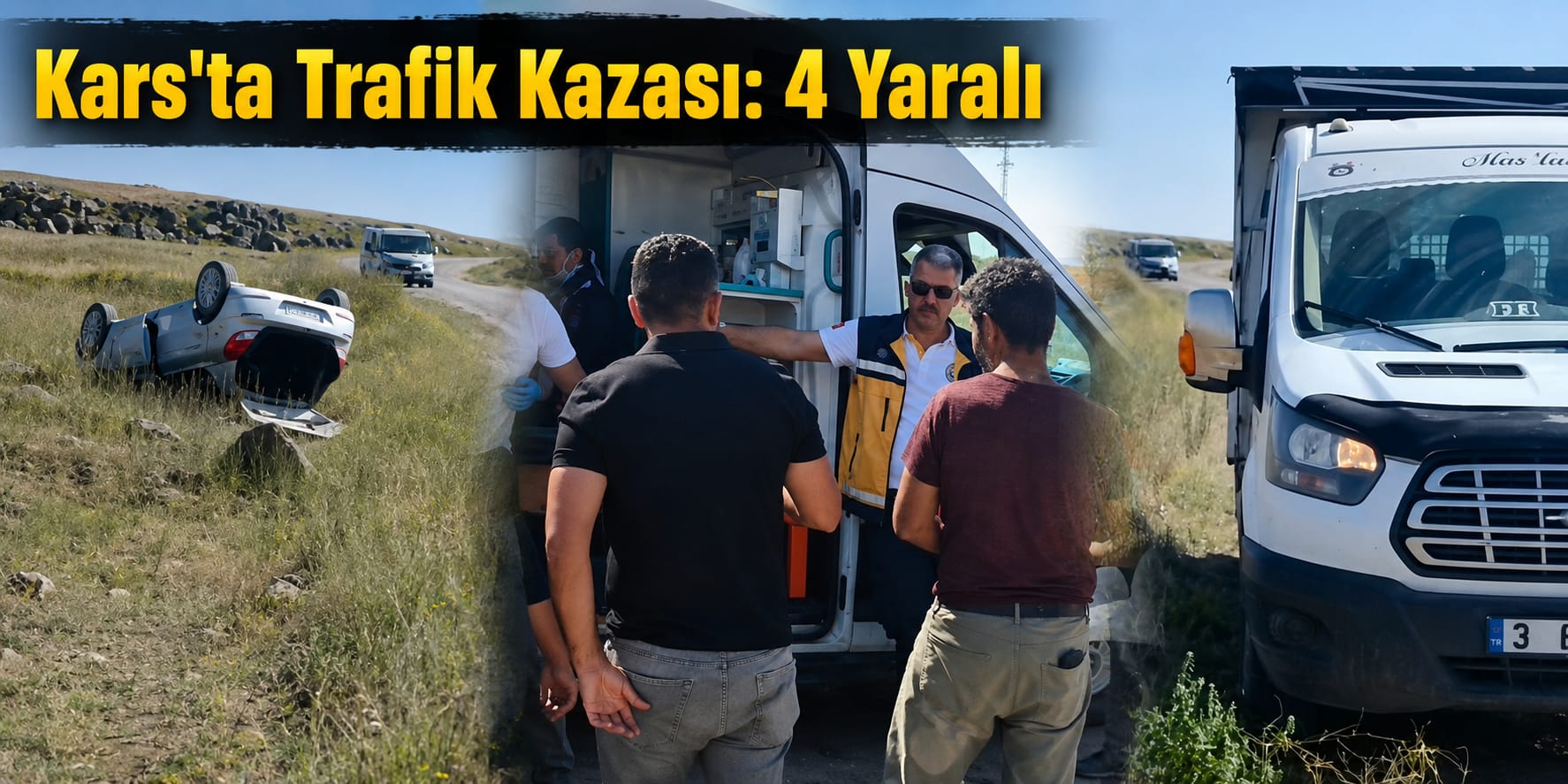 Digor’da Trafik Kazası: 4 Yaralı