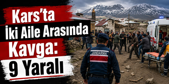 Kars Arazoğlu Köyünde Taşlı Sopalı Kavga: 9 Kişi Yaralandı