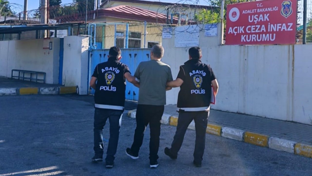 Uşak’ta 26 yıl 15 gün hapis cezasıyla aranan hükümlü yakalandı