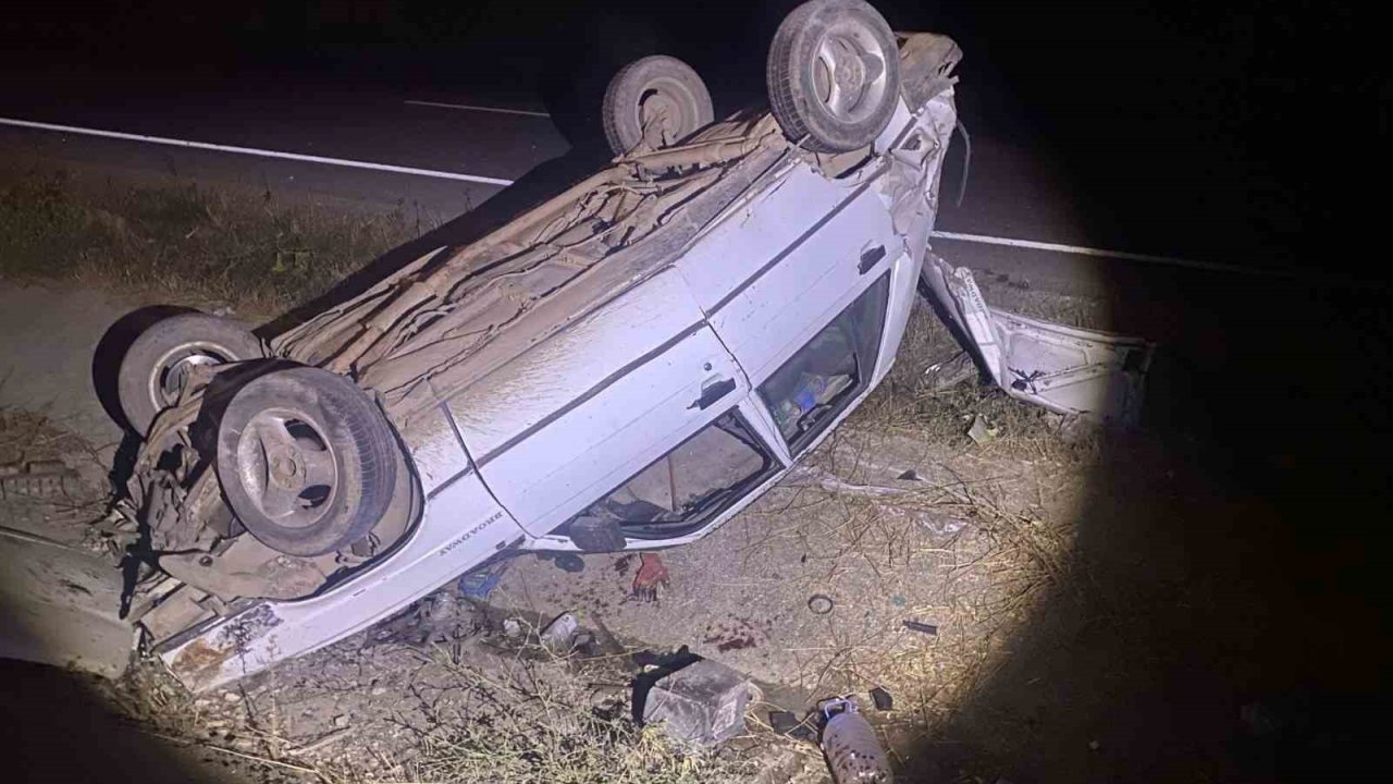 Bilecik’te alkollü sürücü takla attı: 1 yaralı