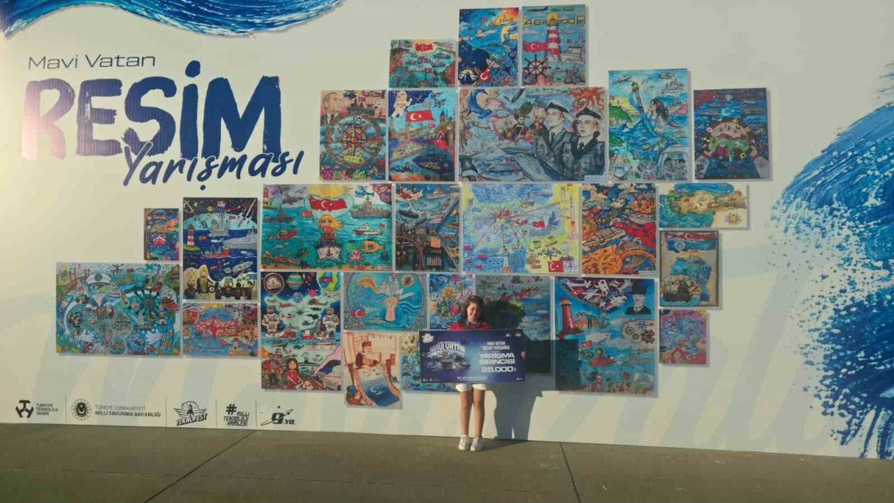 Hataylı minik ressam TEKNOFEST Mavi Vatan’da elde ettiği başarıyla gururlandırdı