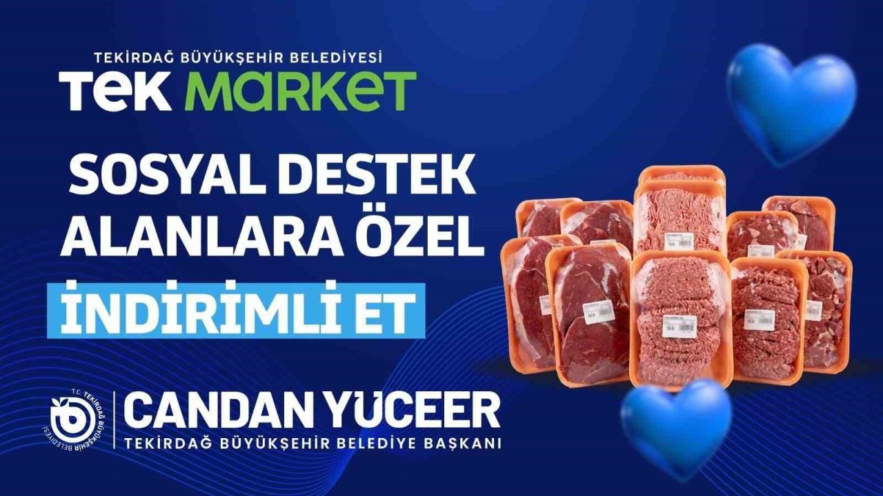 Sosyal destek alanlara özel indirimli et