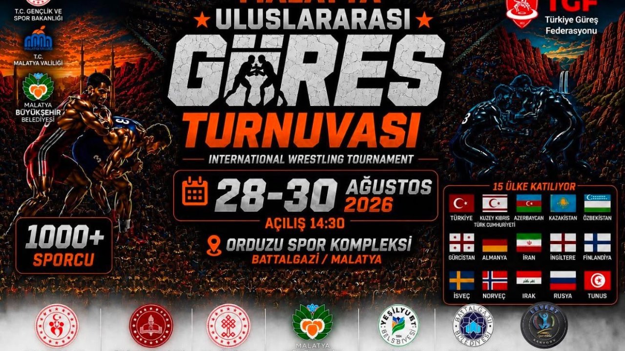 15 ülkeden bin 19 güreşçi Malatya’da mindere çıkacak