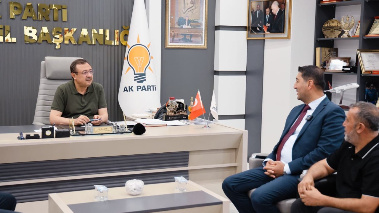 MTSO Başkan Adayı Boyraz’dan AK Parti İl Başkanı Bakan’a ziyaret