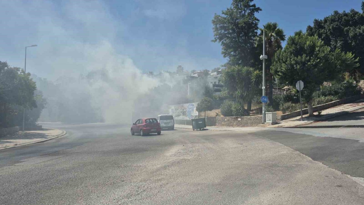 Bodrum’daki yangın büyümeden söndürüldü