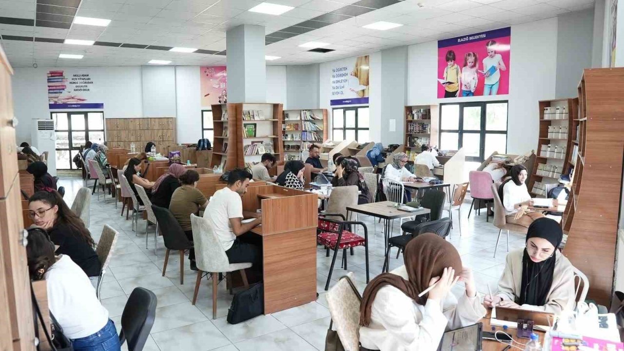 Elazığ’da yılın ilk 6 ayında, 35 bin öğrenci kütüphanelerde ders çalıştı