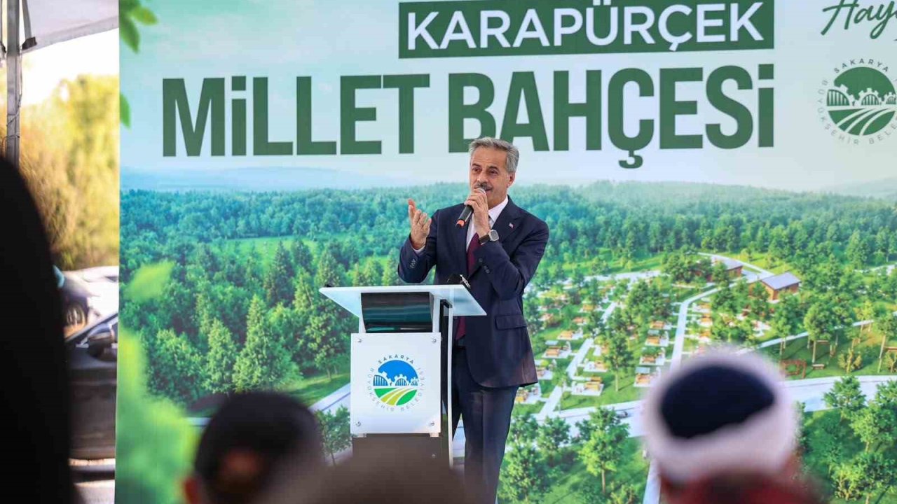 Millet Bahçesi temeli atılırken aynı ilçeye termal tesis müjdesi verildi