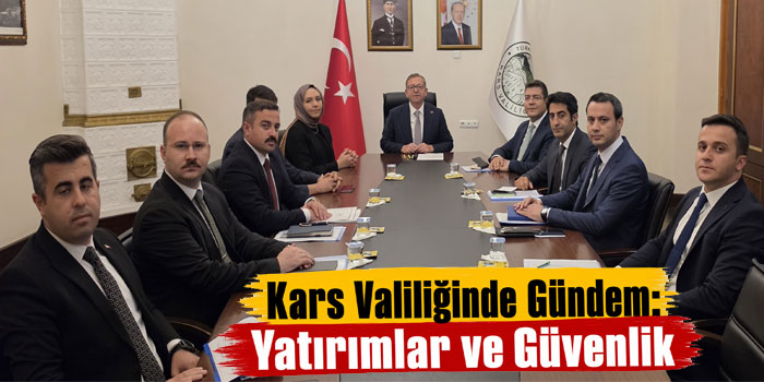 Kars Valisi Ziya Polat Başkanlığında Yatırım ve Asayiş Toplantısı Yapıldı