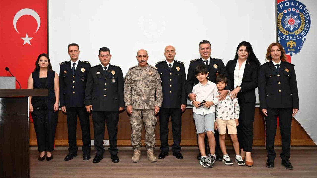 Muğla emniyetinde rütbe terfi töreni
