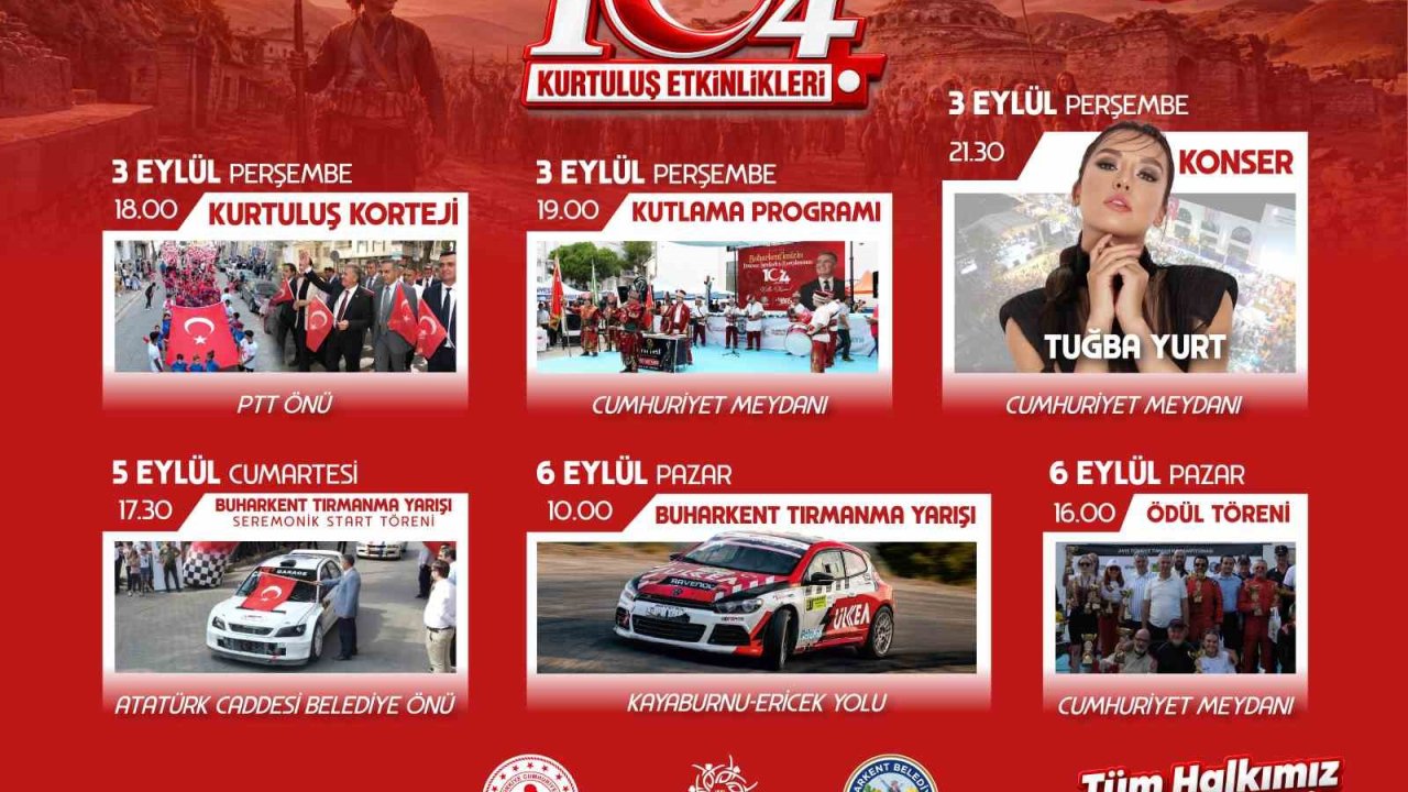 Buharkent’te 104. kurtuluş yıl dönümü coşkusu başlıyor