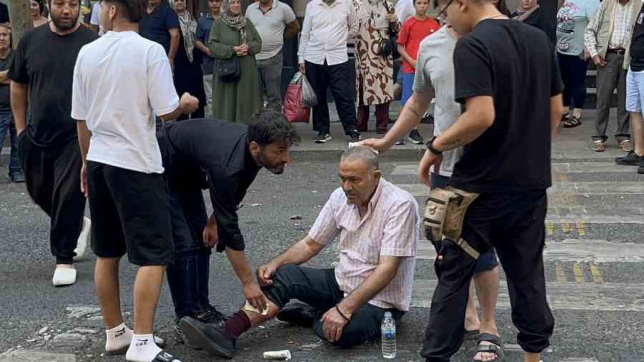 Yaya geçidinde yaşlı adama çarpan motosiklet sürücüsünden şok sözler: "Öğretmenleri böyle mi öğretiyor bunlara?"