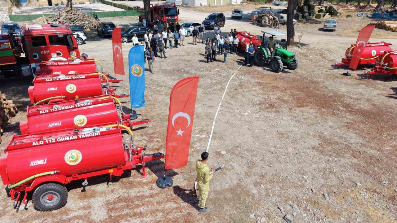 Ayvacık’ta 10 köye yangın söndürme tankeri alındı