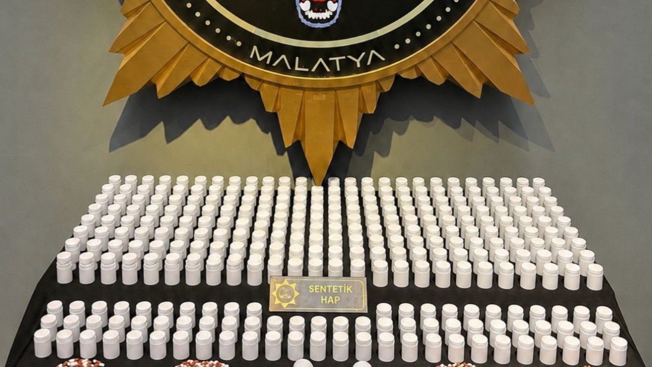 Malatya’da 14 bin 900 sentetik ecza hapı ele geçirildi: 3 tutuklama