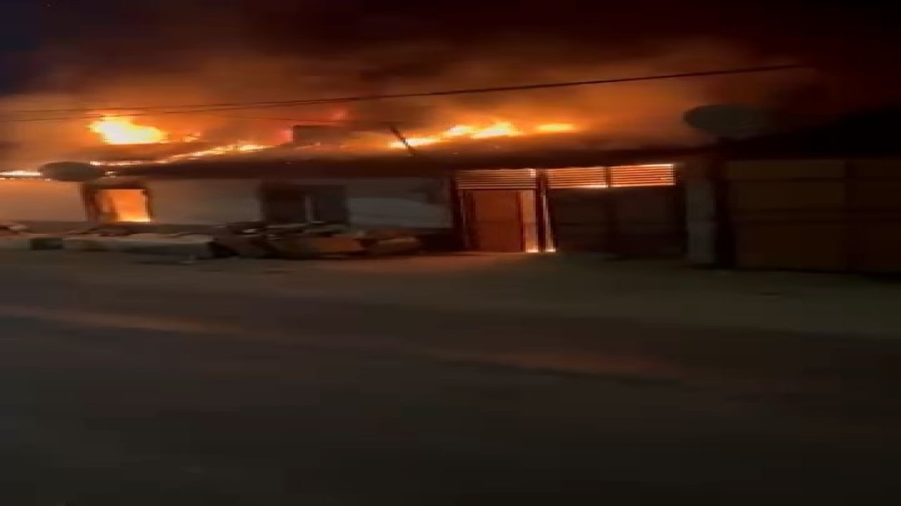 Alev alev yanan ev kamerada