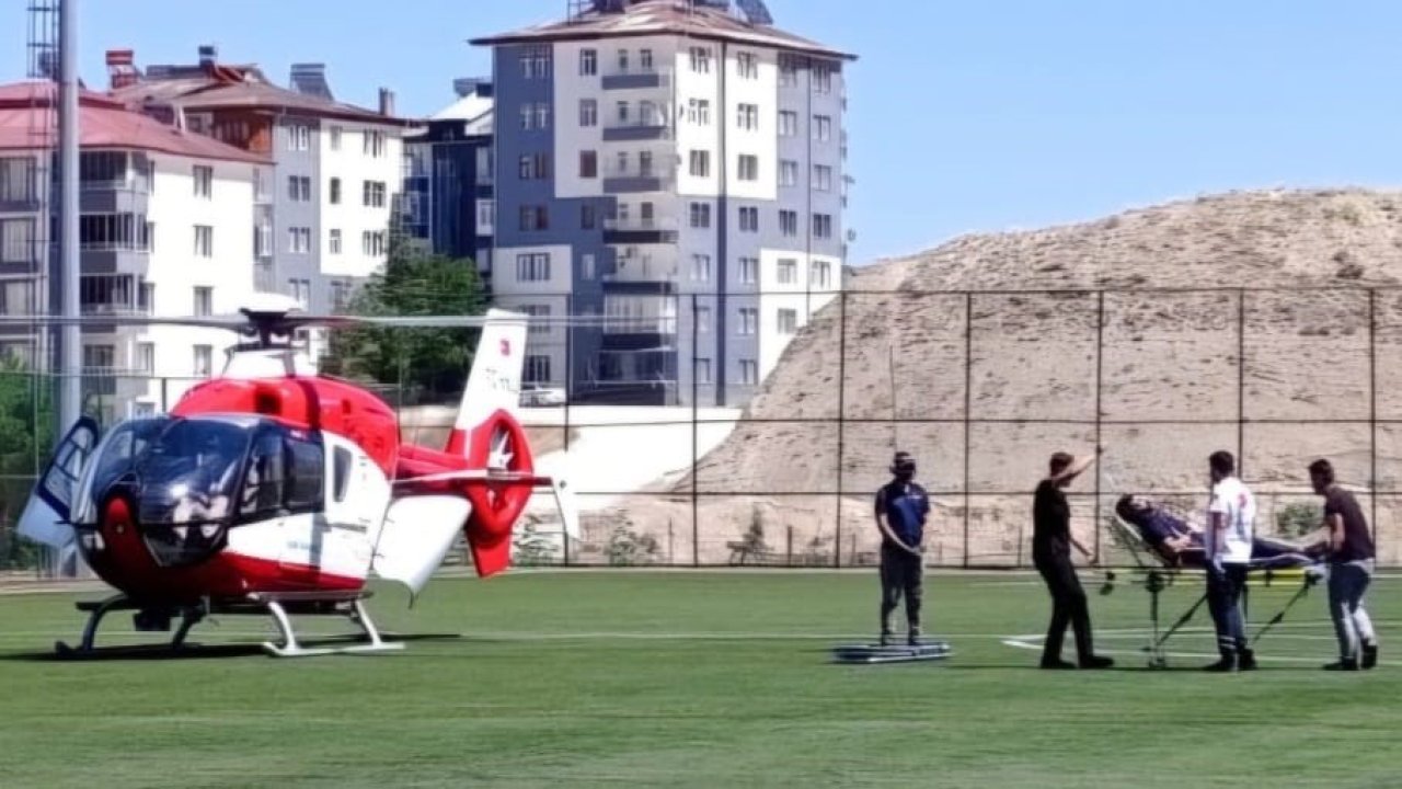 Malatya’da ambulans helikopter 58 yaşındaki hasta için havalandı