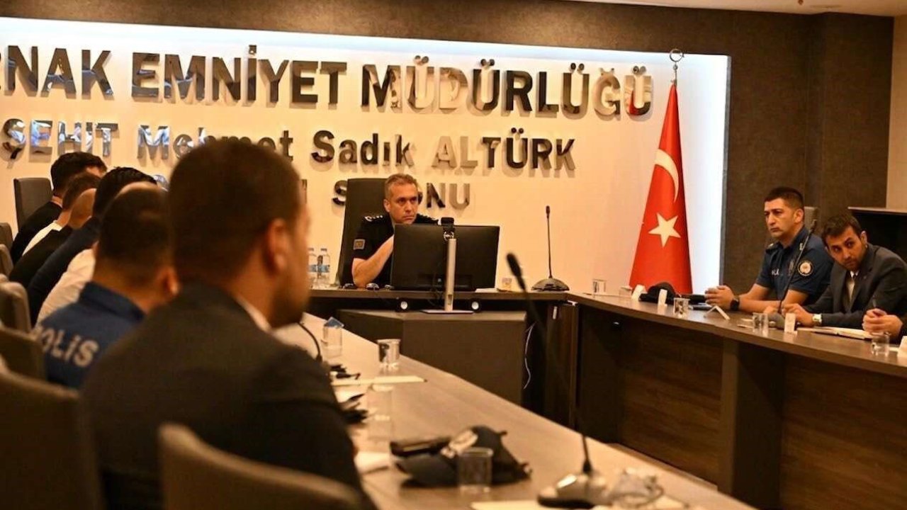 Şırnak’ta ağustos ayı güvenlik toplantısı gerçekleştirildi