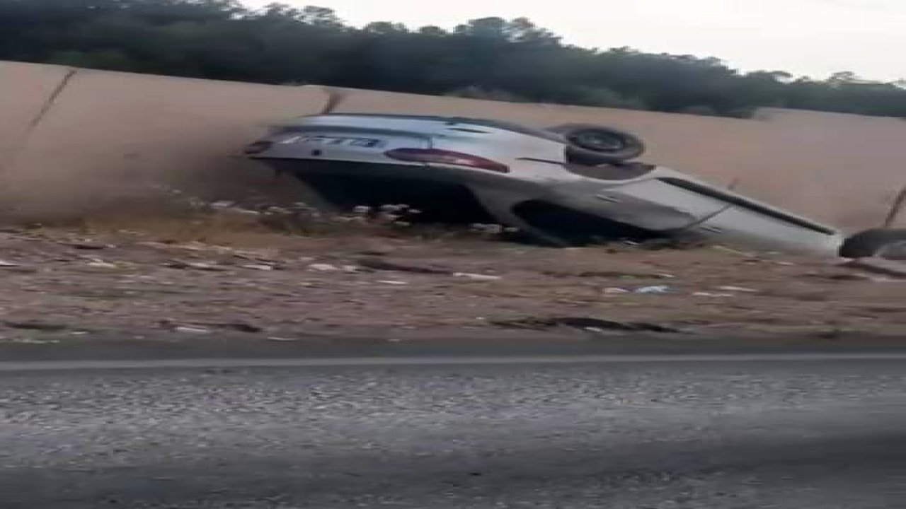 Diyarbakır’da araç takla attı: 1 yaralı
