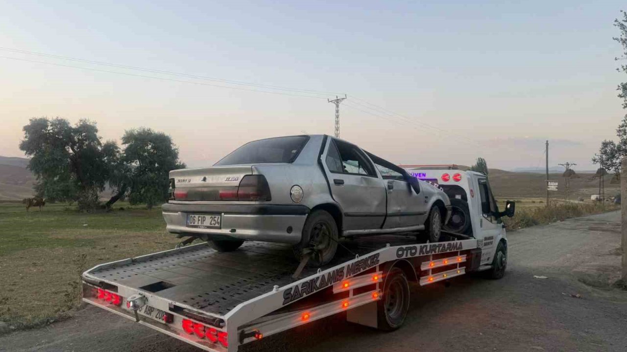 Sarıkamış’ta yağmur kazayı beraberinde getirdi: 1 yaralı