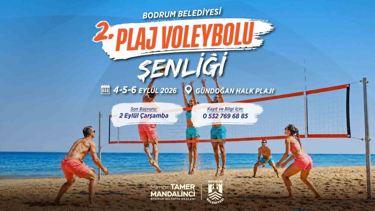 Plaj Voleybolu Şenliği Gündoğan’da