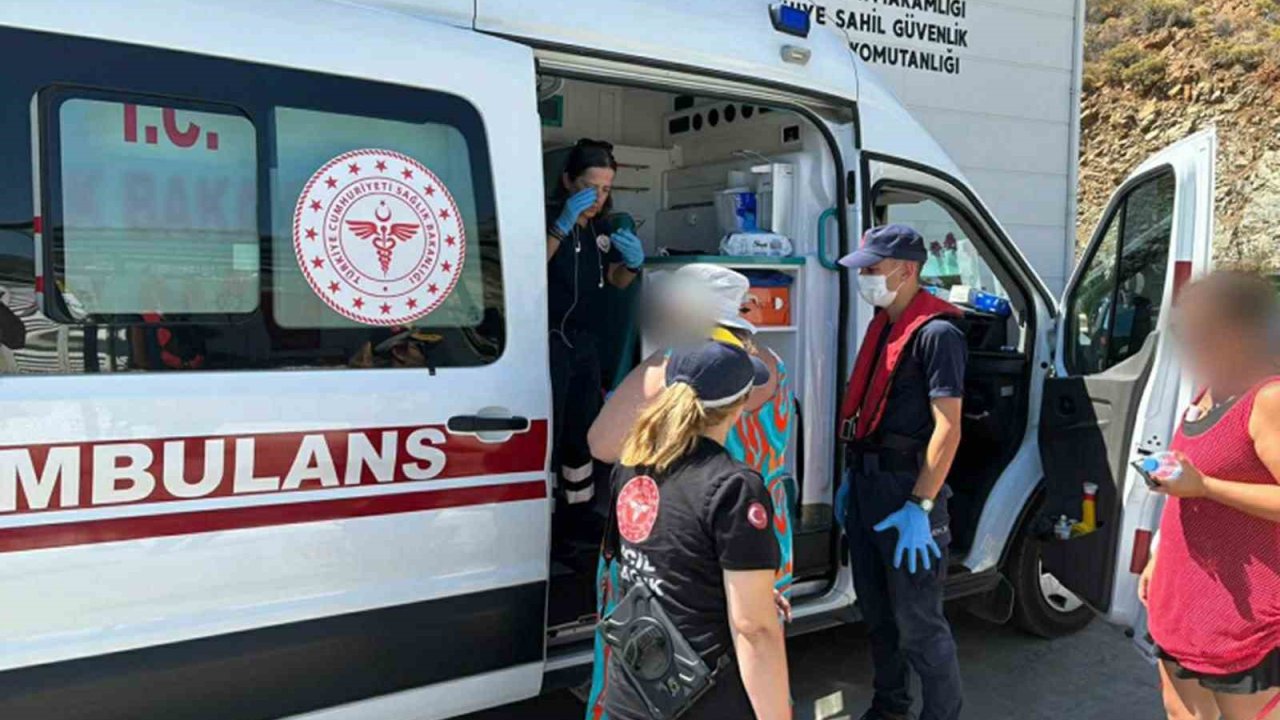 Ticari yatta yaralanan vatandaş için tıbbi tahliye
