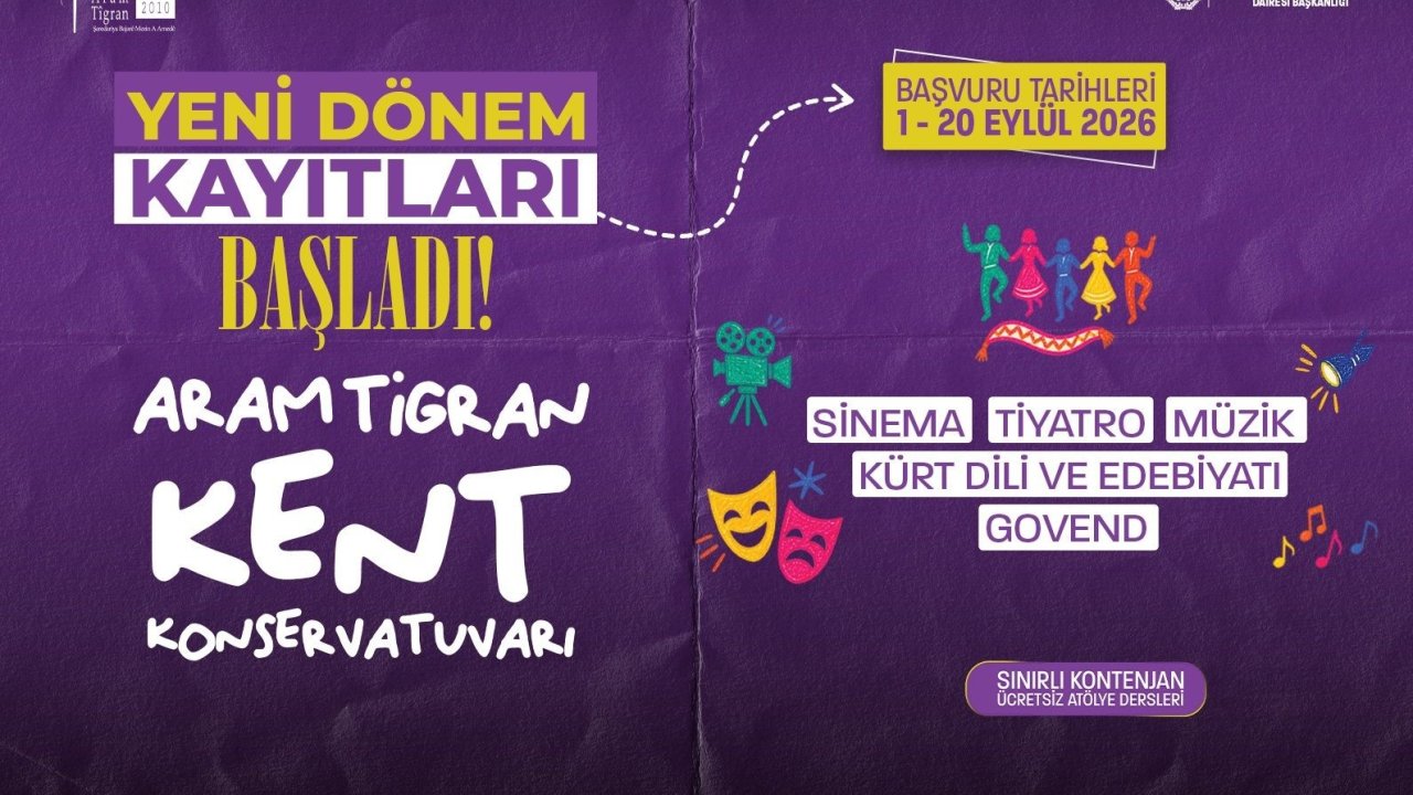 Aram Tigran Kent Konservatuvarında yeni dönem: Başvurular 20 Eylüle kadar sürecek