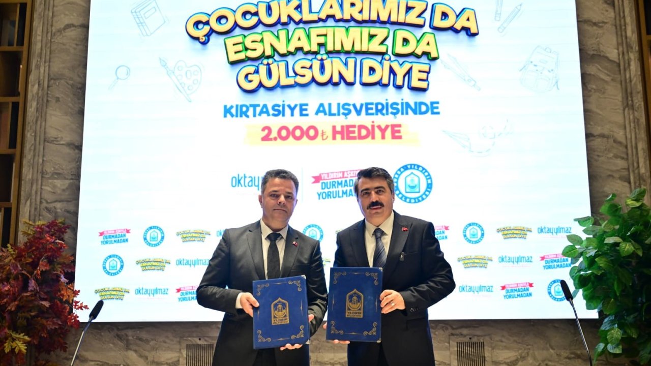 Yıldırım’da 6 bin öğrenciye kırtasiye desteği