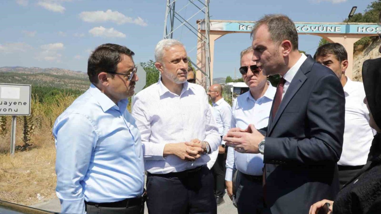 Vali Musa Işın, yol yapım çalışmalarını yerinde inceledi