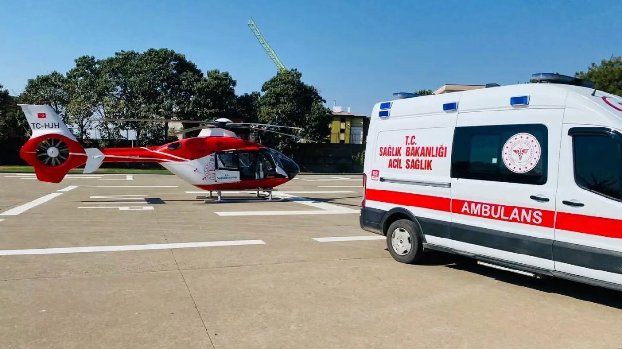 Şırnak’ta travma geçiren bebek helikopterle Diyarbakır’a sevk edildi