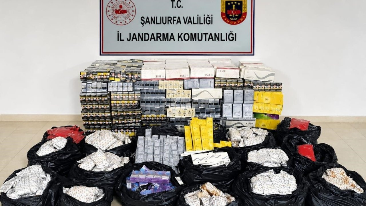 Şanlıurfa’da 2 milyon liralık kaçakçılık operasyonu