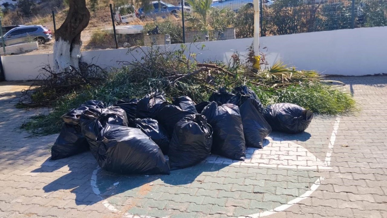 Bodrum’da ot temizliği çalışmaları sürüyor