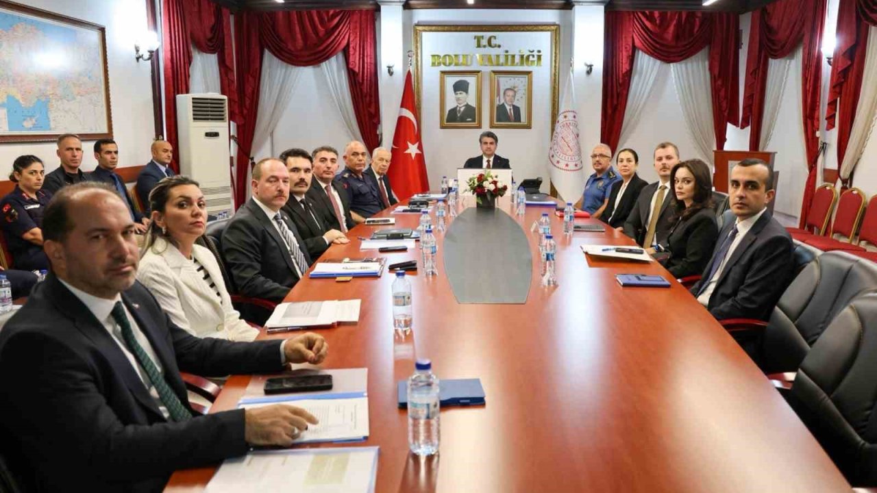 Bolu’da okul güvenliği toplantısı yapıldı