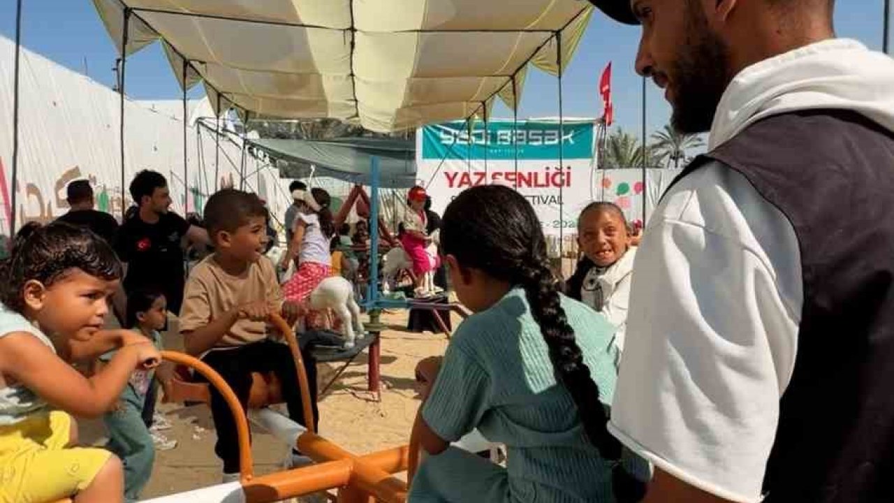 Yedi Başak Gazze’de Çocuklar için yaz festivali düzenledi
