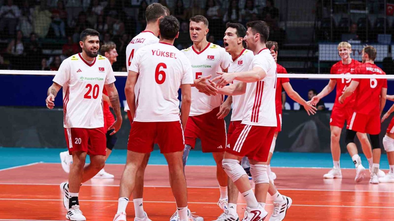 A Milli Erkek Voleybol Takımı, hazırlık maçında Danimarka’yı mağlup etti