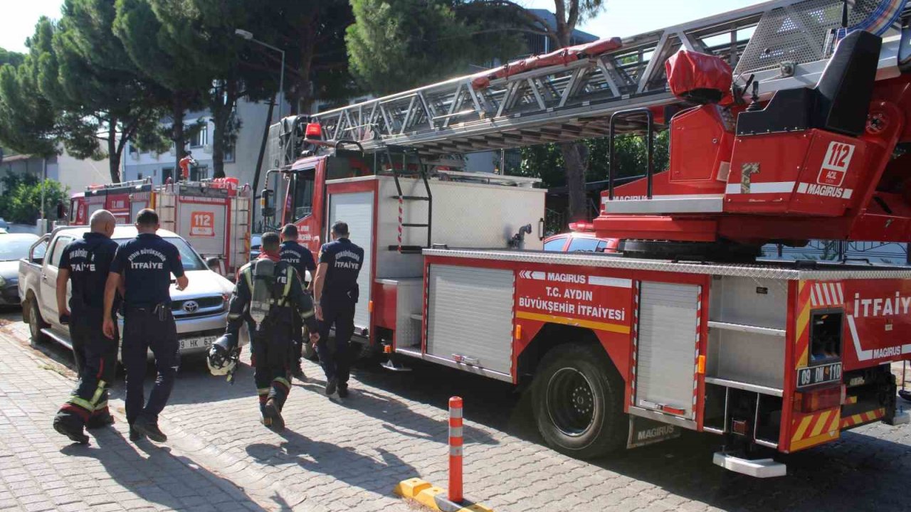 Apartmandan gelen yanık kokusu itfaiyeyi harekete geçirdi