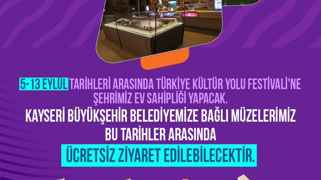 Büyükşehir’in Müzeleri, Türkiye Kültür Yolu Festivali boyunca ücretsiz