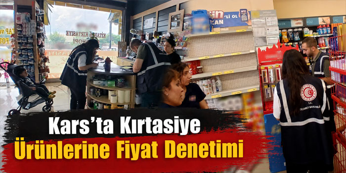 Kars’ta Kırtasiye Ürünlerine Fiyat Denetimi