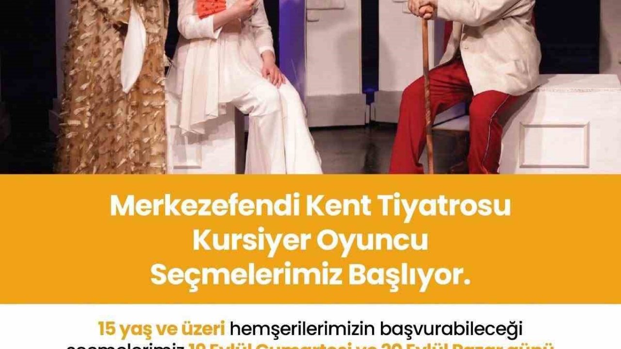 Merkezefendi kent tiyatrosu’nda kurs ve seçmeler için başvurular başladı